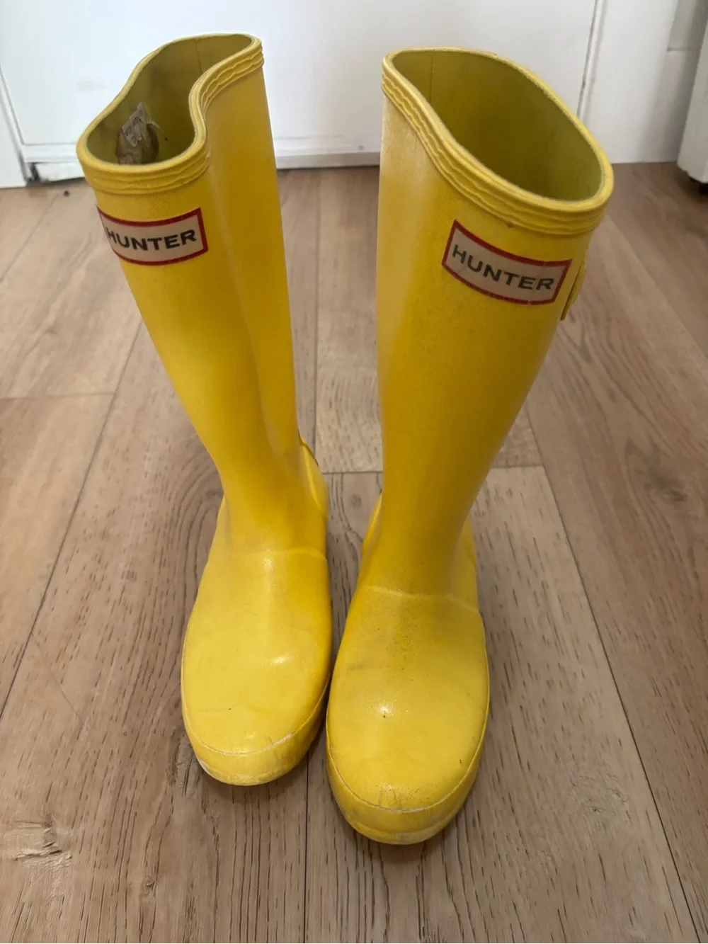 Hunter Kids Bright Yellow Tall Rain Boots